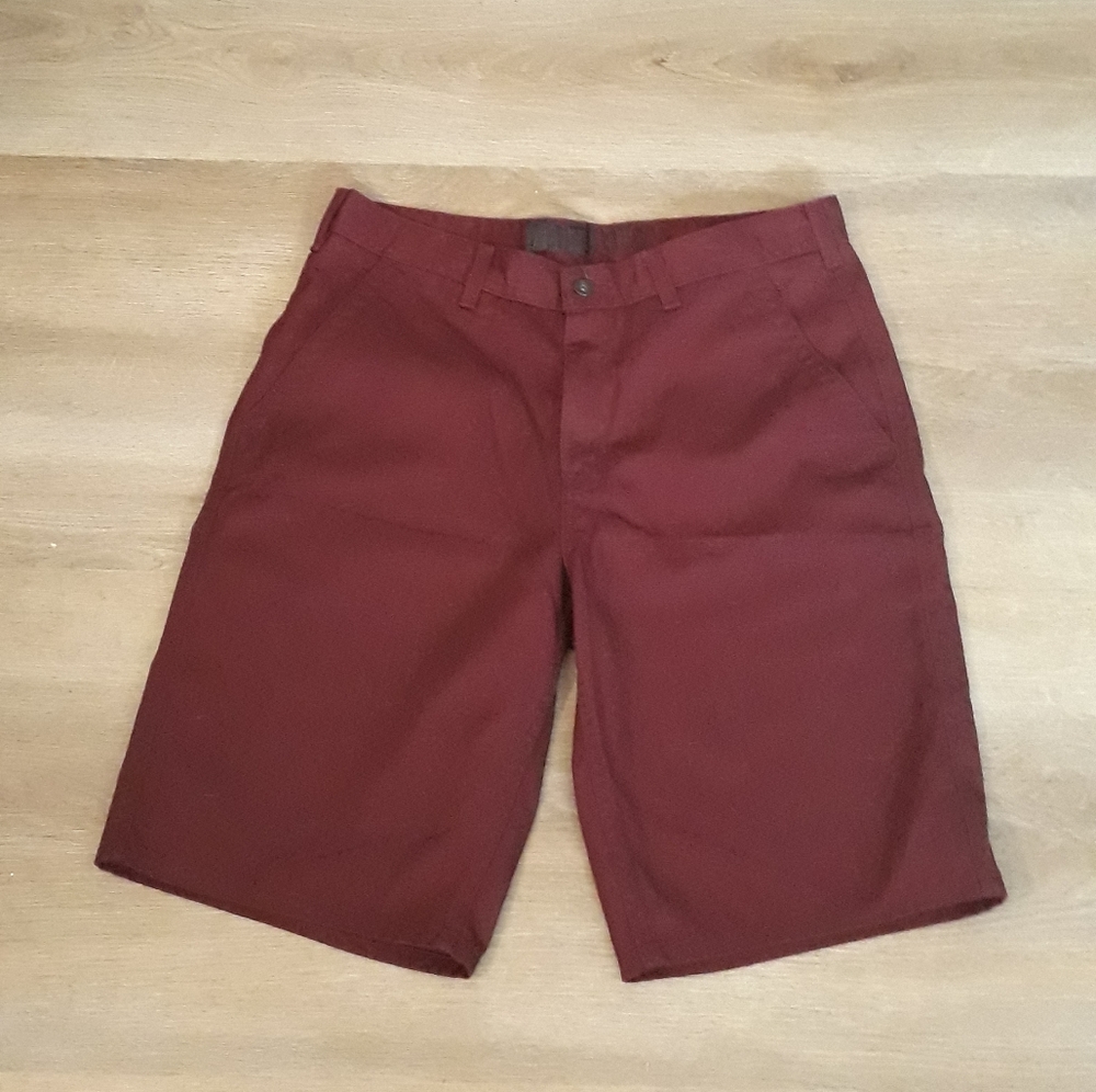 Zumiez FREEWORLD 11" Chino Shorts Burgundy Red -  Size 34 Men's Casual Shorts - Picture 5 of 9